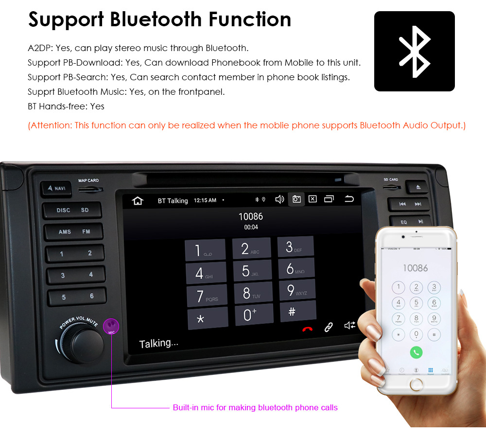 Cross-border 7-inch suitable for BWM BMW E53 Android GPS car navigator DVD reversing image central control integrated machine