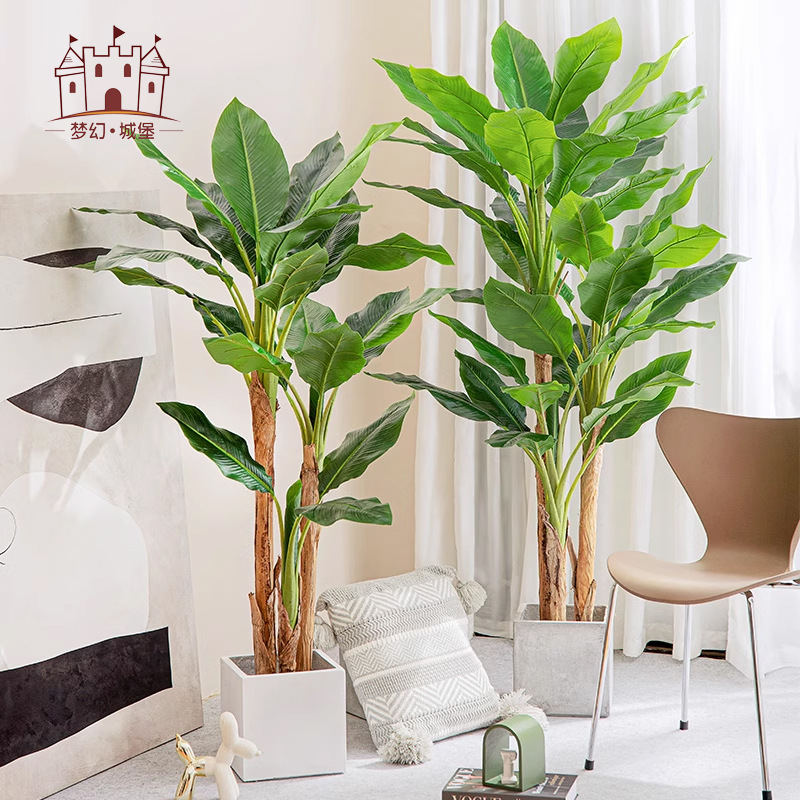 Nórdico paraíso pájaro bonsai salón decoración falso árbol Qin Ye Rong simulación planta maceta planta de simulación al por mayor