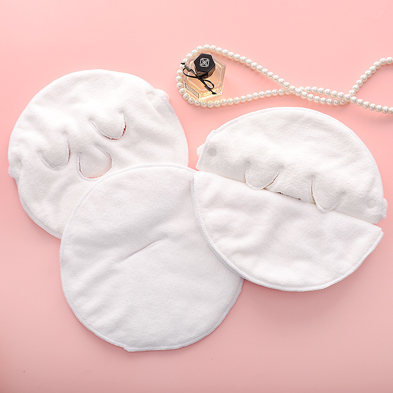 Hot compress towel beauty facial steam heating membrane towel coral fleece skin care mask face towel shake fast wholesale
