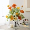 Mid -number bottle+orange bouquet