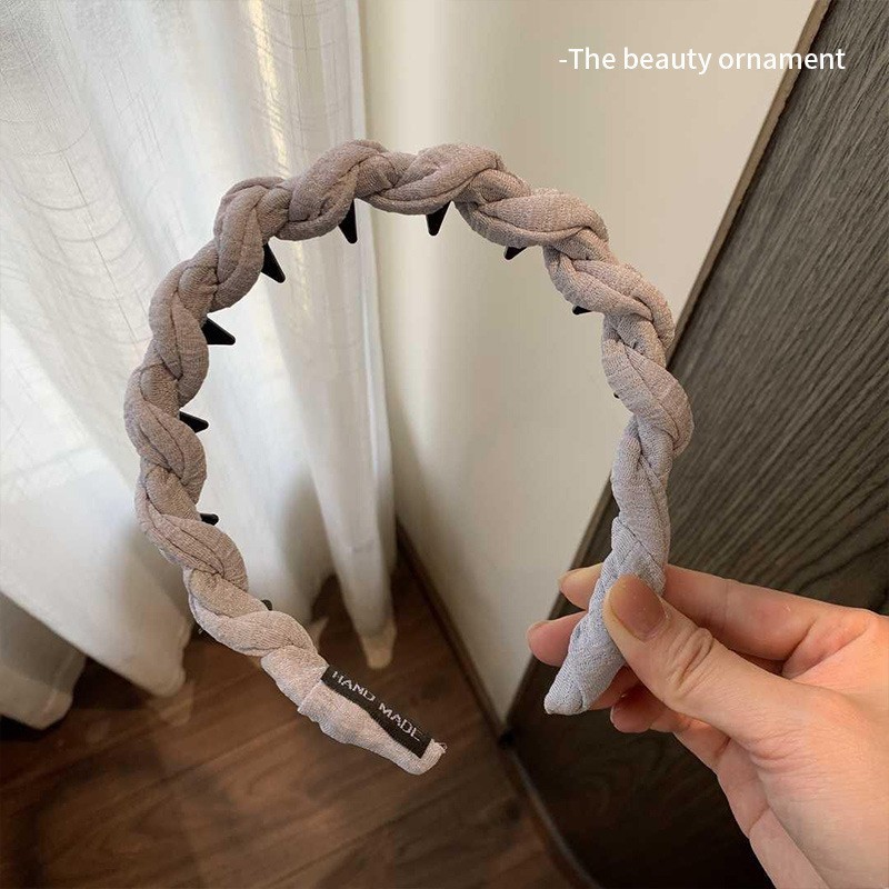 Gray blue - twist twist headband