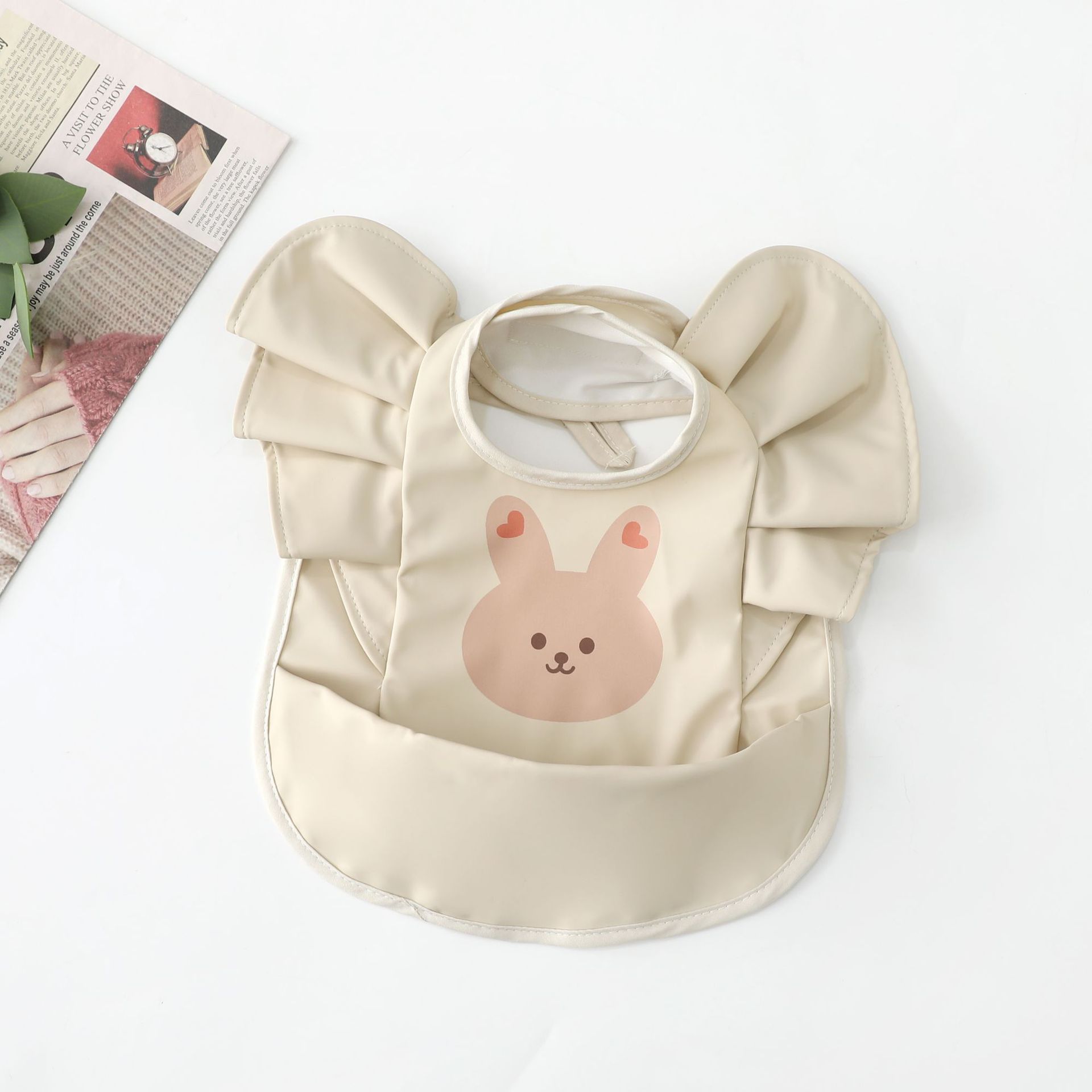 핑크색 토끼 머리 날개 위치 지정