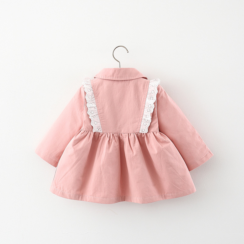 Venta al por mayor de ropa para niños 2021 Otoño Nueva cazadora de encaje de manga larga para niñas de 1234 años de edad, envío 1169 image 4
