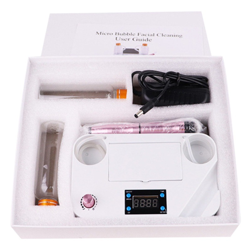 Dispositivo de belleza súper micro transfronterizo, puntos negros, limpieza facial, equipo de salón de belleza, circulación de agua y oxígeno, pequeñas burbujas
