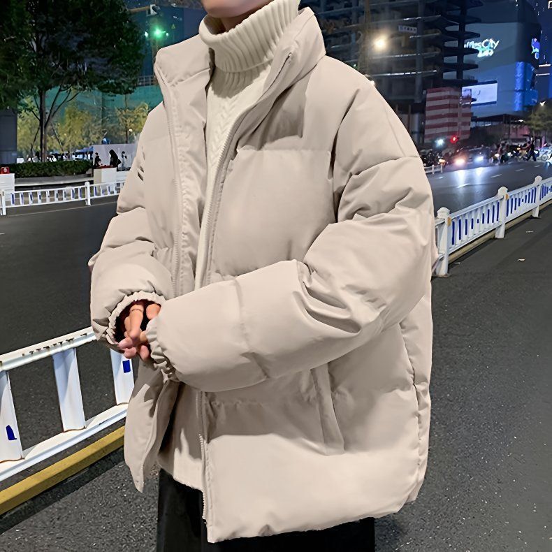 棉衣男女秋冬加厚棉袄外套帅气宽松立领加厚绒保暖面包夹克棉服男|undefined