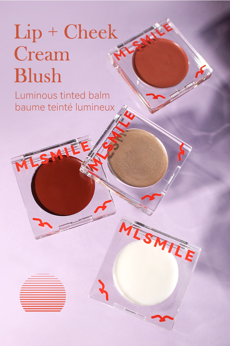 MLSMILE Cross-Border Exclusive Cream Matte Natural Highlight Contour Rouge Easy To Apply Moisturizing Blush Palette_voghion.com