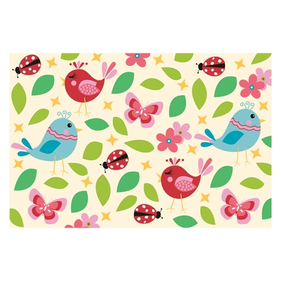Avtomobil döşəmə paspasları Room, Cartoon Foot Mat, Entrance - mid-bottom-bird-400mm600mm