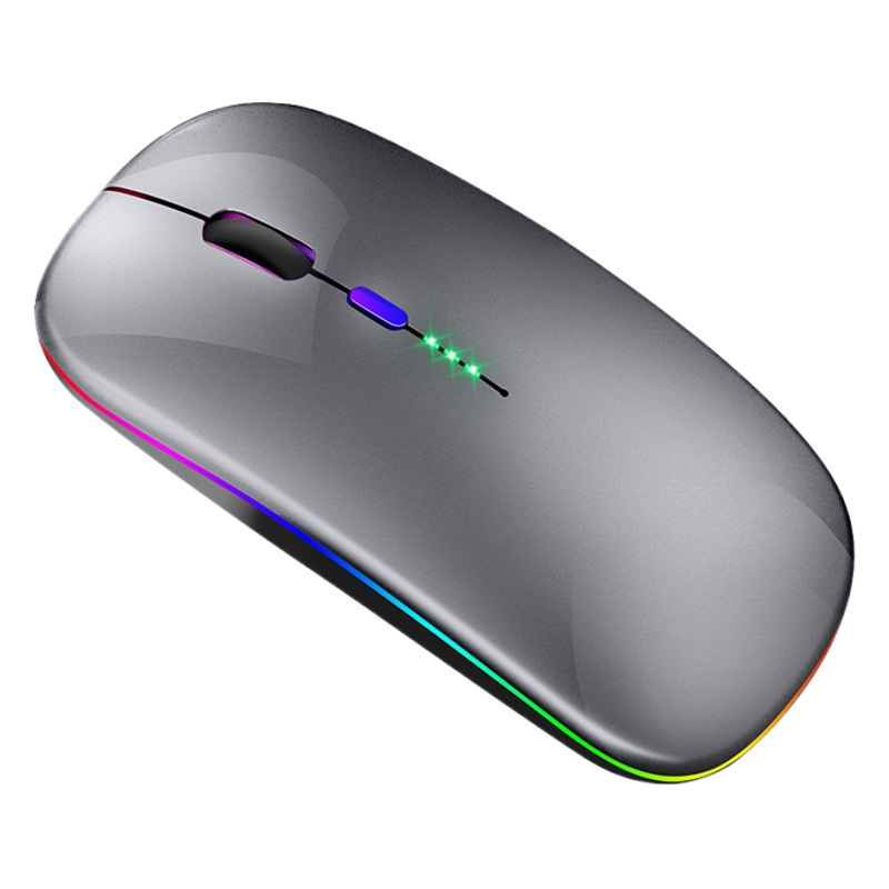 Transfronterizo en la acción dual-Mode ratón inalámbrico Bluetooth del teléfono móvil que carga Amazon neutral luminoso Wirelessmouse