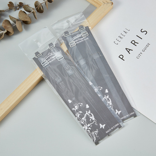 [Full] Iron buckle high elastic transparent shoulder strap invisible shoulder strap 1CM wide bra shoulder strap wholesale-Iron buckle