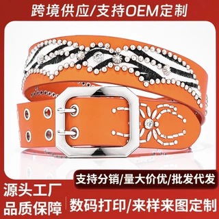 铆钉定制腰带设计款式时尚个性跨境爆款大批量定制皮带源头工厂