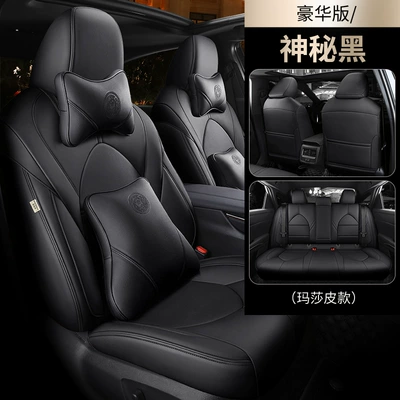 Modelə uyğun (Original) oturacaq örtükləri – leather material car seat cover - mysterious-black-deluxe-edition-wear-resistant-leather