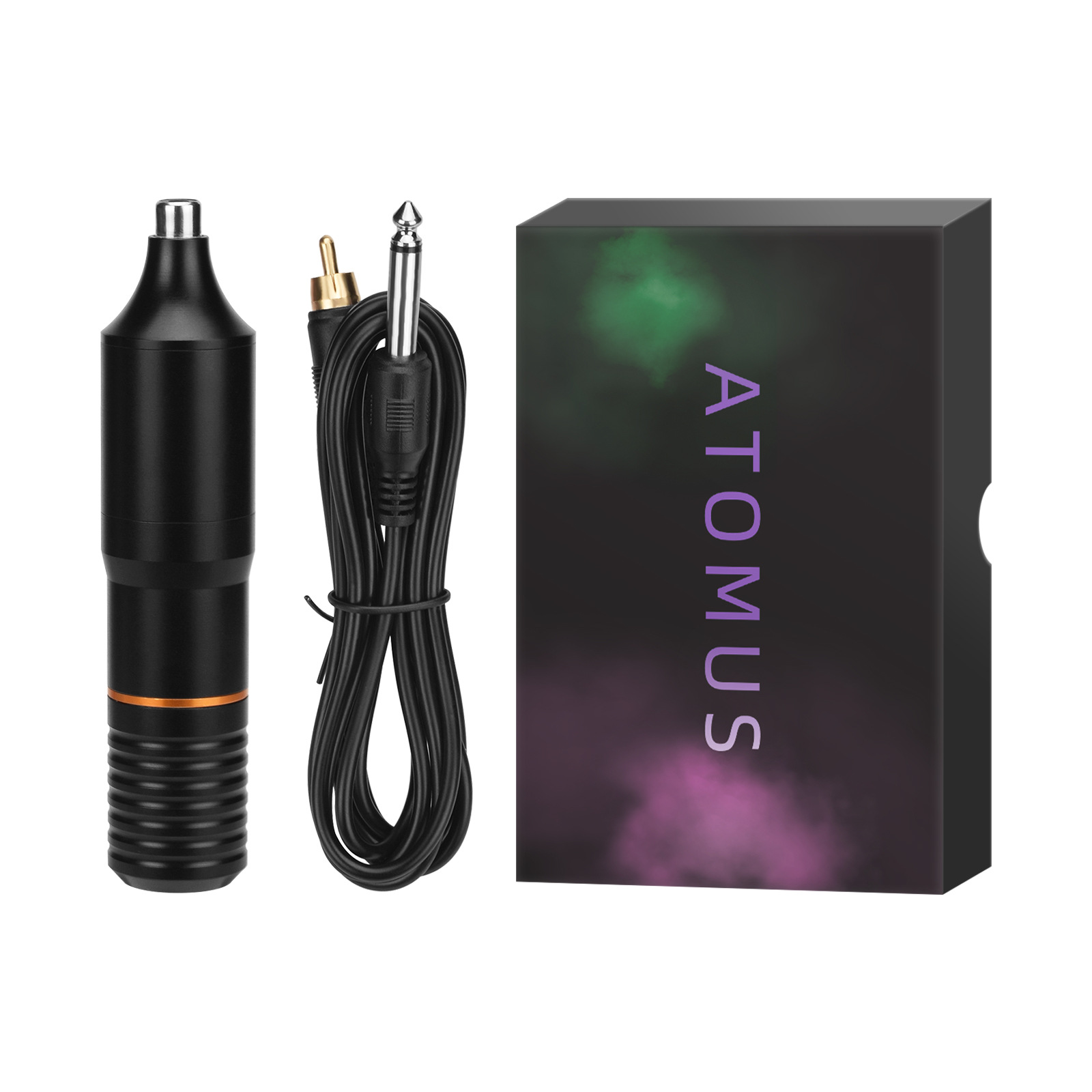 Multi-color de la pluma larga máquina de tatuaje motor máquina todo en uno (incluida la línea de gancho) línea de corte de tatuaje equipo de máquina de niebla