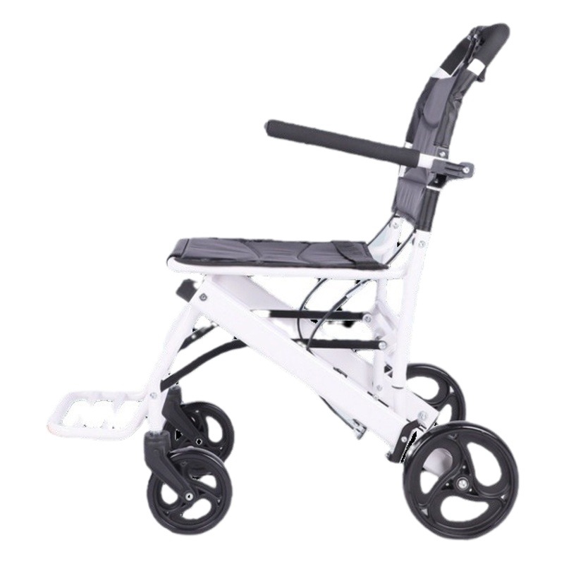 Silla de ruedas plegable ligero anciano silla de ruedas manual suministros ancianos plegable discapacitados asiento al aire libre máquina de embarque