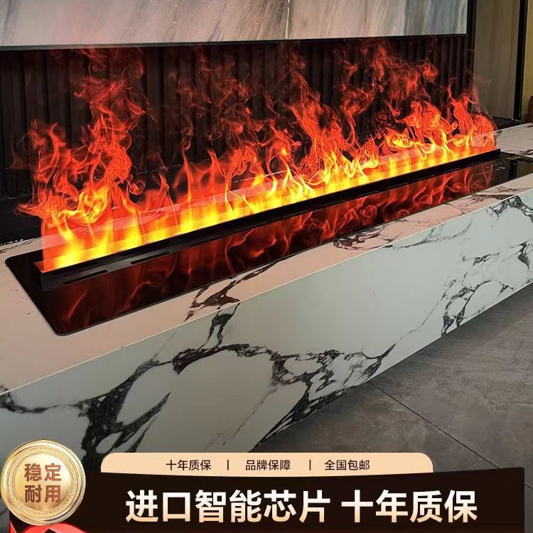 新款3d智能雾化壁炉仿真火焰家用电视柜装饰嵌入式加湿器
