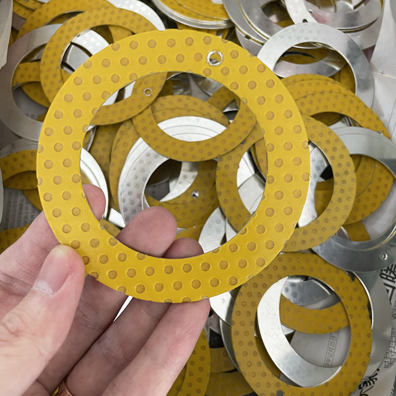 SF-2边界润滑轴承垫片止推自无油多层复合材料翻边自润滑