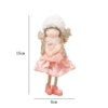 Pink lace skirt angel pendant