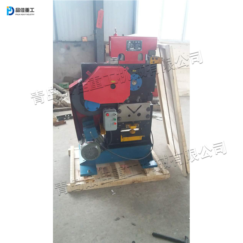 金属钢铁型材冲剪机 小型圆钢角钢裁切机 建筑板料剪切冲孔设备