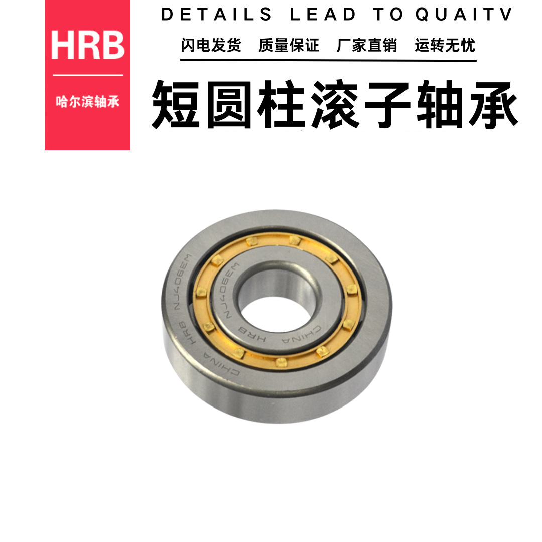 HRB NU308 EM 32308H哈尔滨轴承 短圆柱滚子轴承 高速 双列