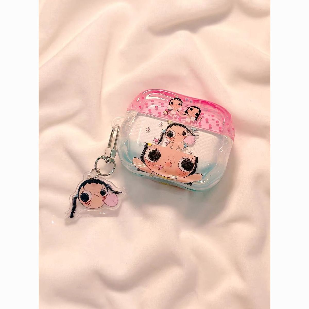 Ins burbujas infladas ilustraciones de jade para airpods4 / 5 generación de cubierta de Apple Bluetooth pro2 / 3 auriculares5 image 6