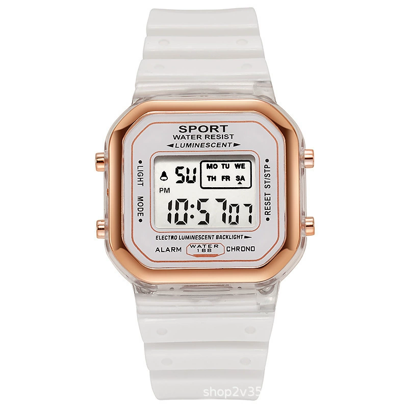 Trend fashionable digital watch, travel waterproof watercolour, new collection, gradient, simple and elegant design