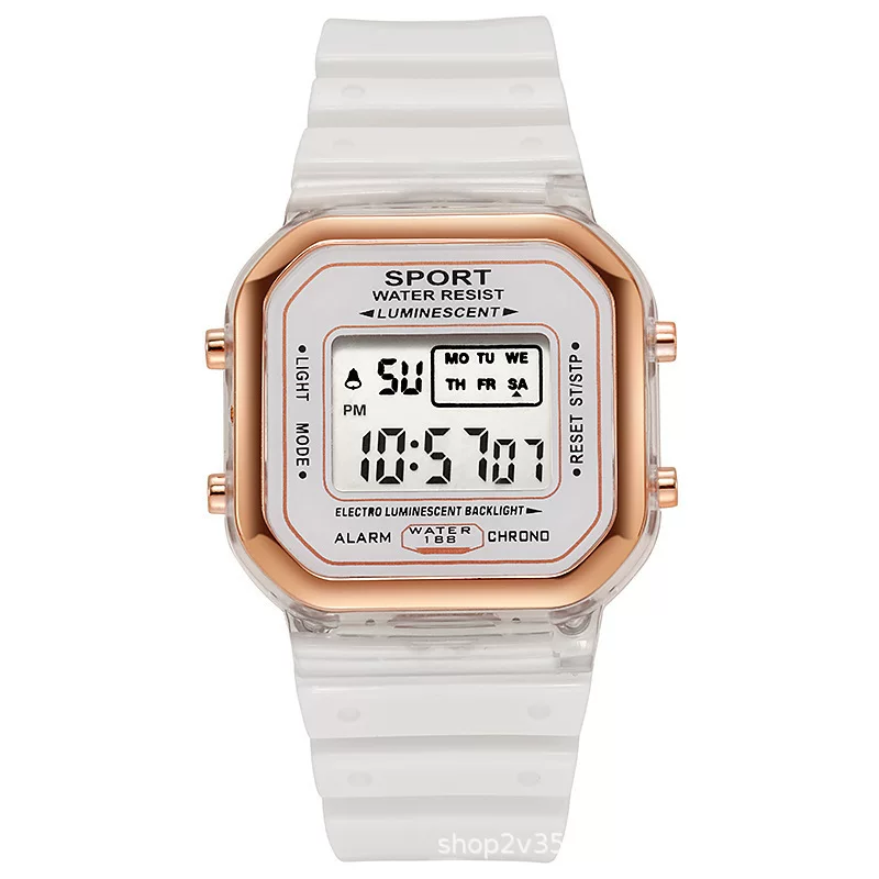 Trend fashionable digital watch, travel waterproof watercolour, new collection, gradient, simple and elegant design