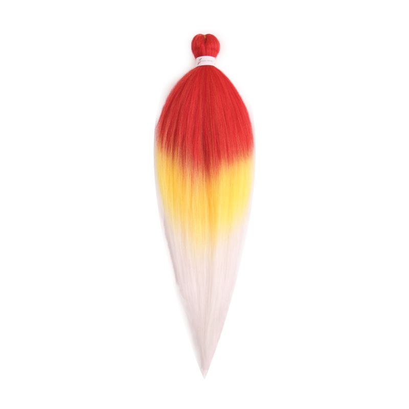 EZ Trenza PVC ignífugo a baja temperatura fibra multicolor flojo gran ganchillo de trenza fábrica de cabello recto un cabello