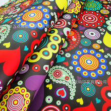 人造革pvc/pu数码印花皮革布料来图定制免费打版哑光pu压花