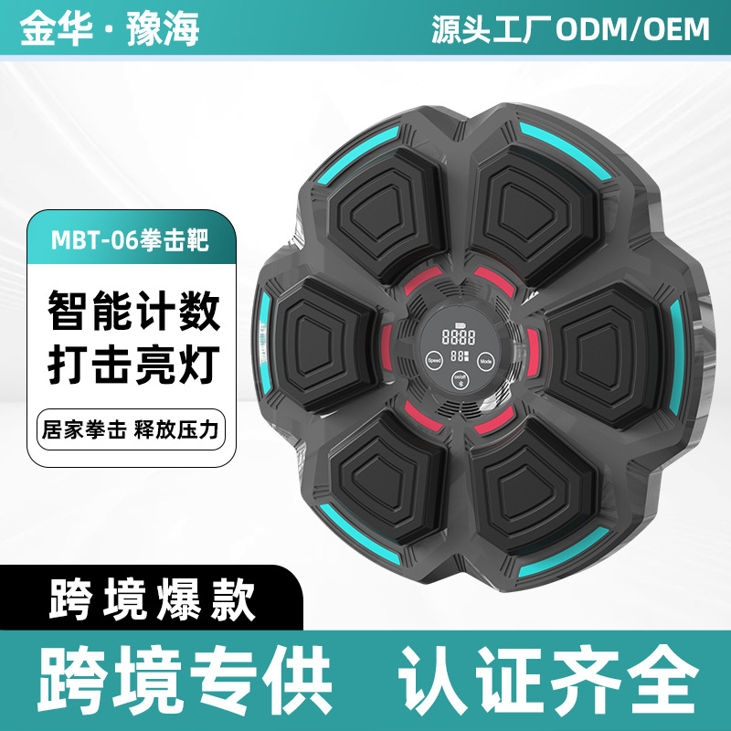 Intelligent Counting Music Boxing Target Sandbag Wall-Mounted Home Use for Adults and Children Stress Relief Punching Bag