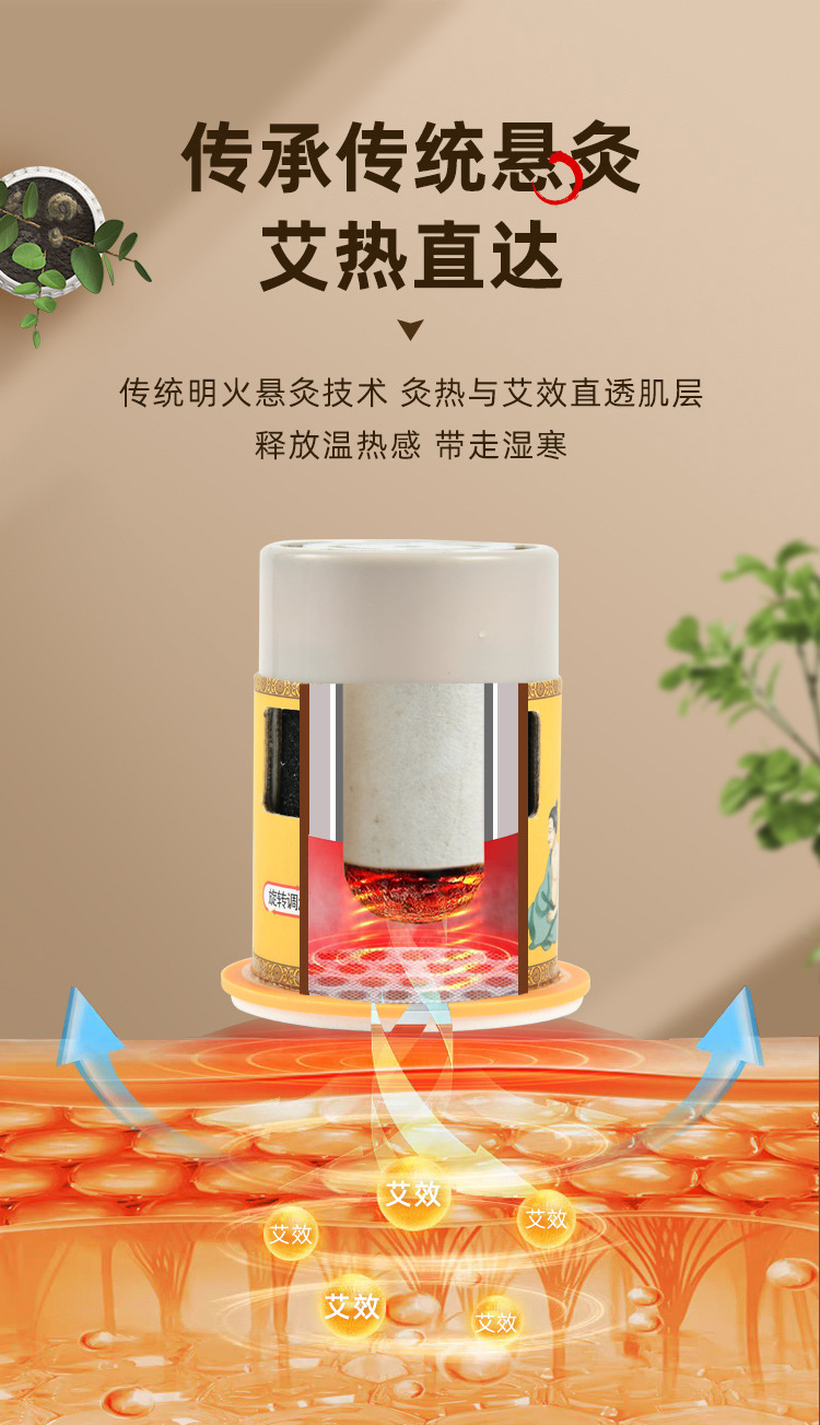 Moxa Burner Tube Set with 60:1 Moxa Sticks Portable Ai Jiu Moxibustion Kit for Body Wellness overview