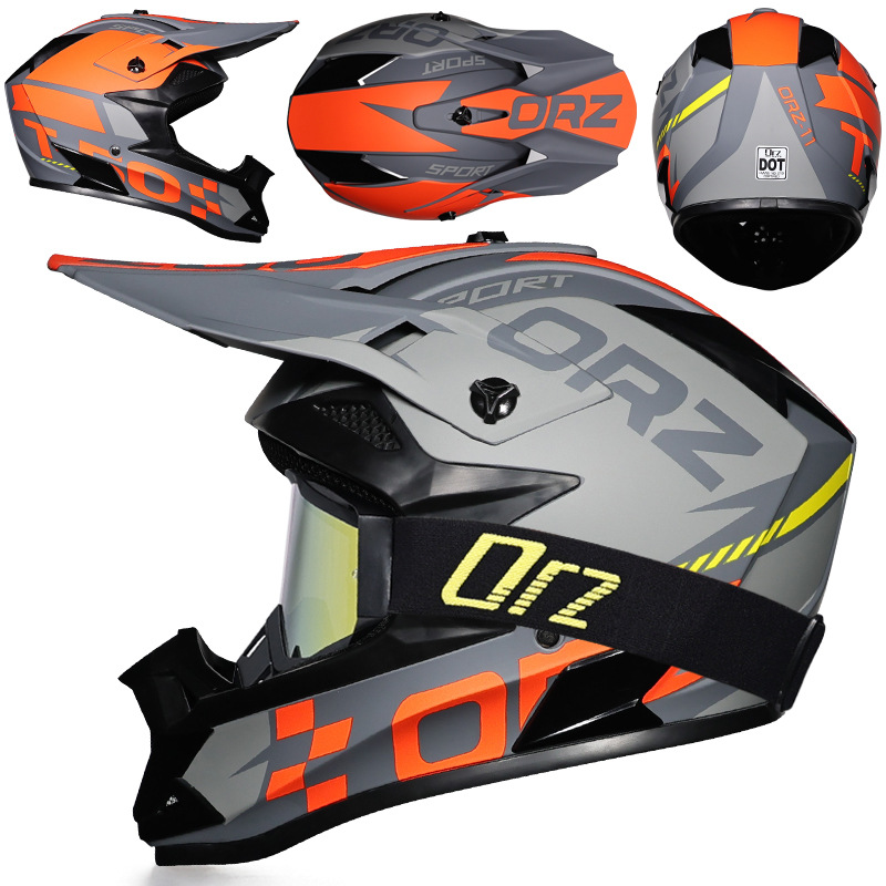 Nuevo casco de ciclismo Off-Road Orz, casco de rally para hombres y mujeres, casco todoterreno transpirable de carreras ADV de talla grande