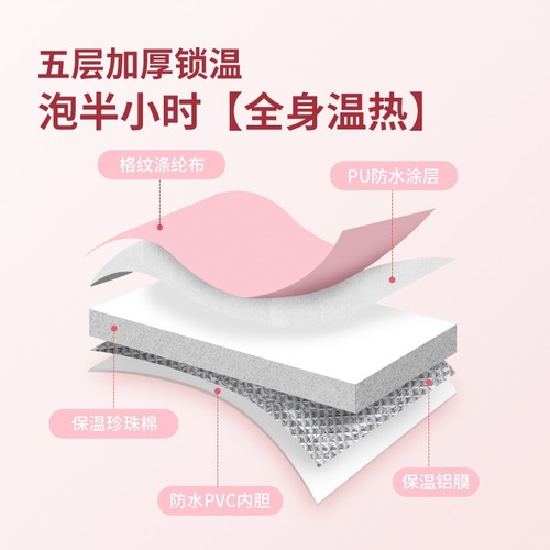 保温折叠泡脚桶旅行便携泡脚袋加高加深过膝家用宿舍洗脚盆养生