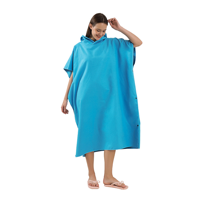 Capa de secado rápido personalizada de microfibra con capuchón de capuchón de capuchón de microfibra de absorción de agua de secado rápido cambiador toalla de baño capa