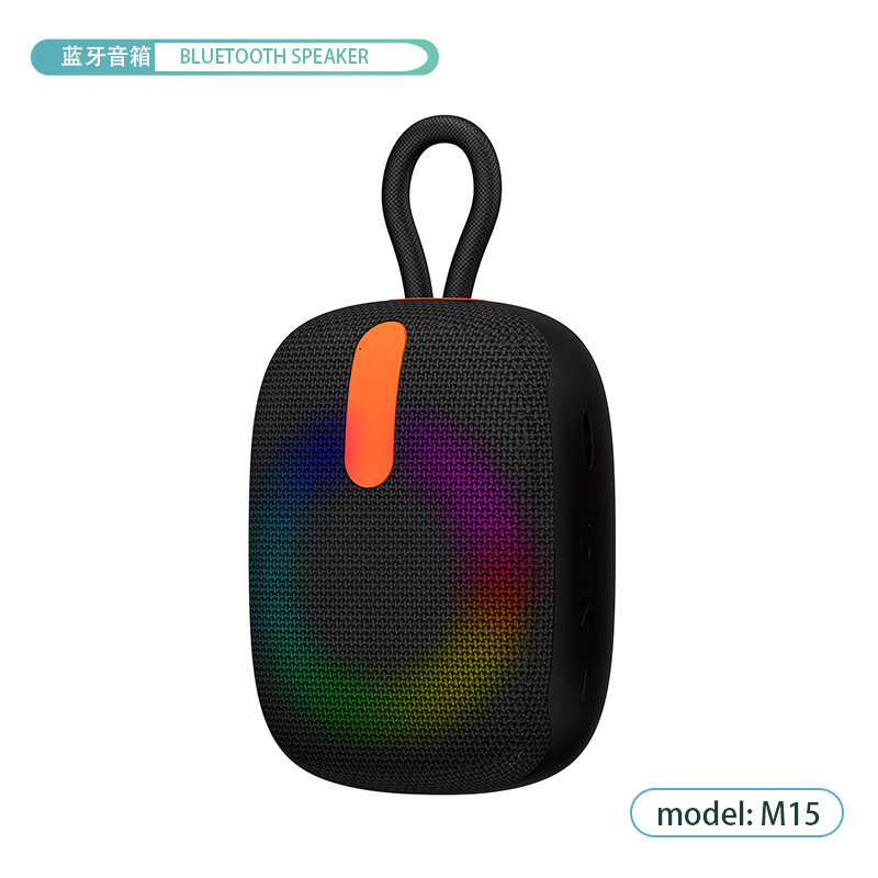 便携RGB蓝牙音箱IPX7防水户外骑行无线蓝牙音响礼品布艺音箱插卡|undefined