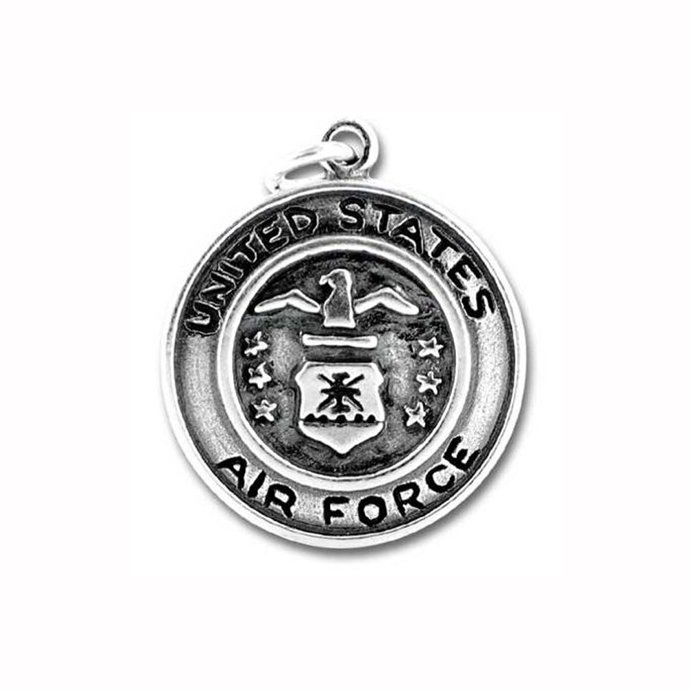 유럽과 미국 해군 공군 화재 고대 실버 보석 태그 액세서리 AIR FORCE MARINE