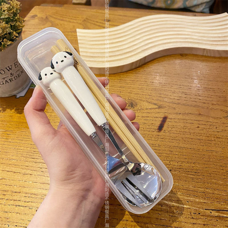 팻 독 3 종 세트 (투명 박스)