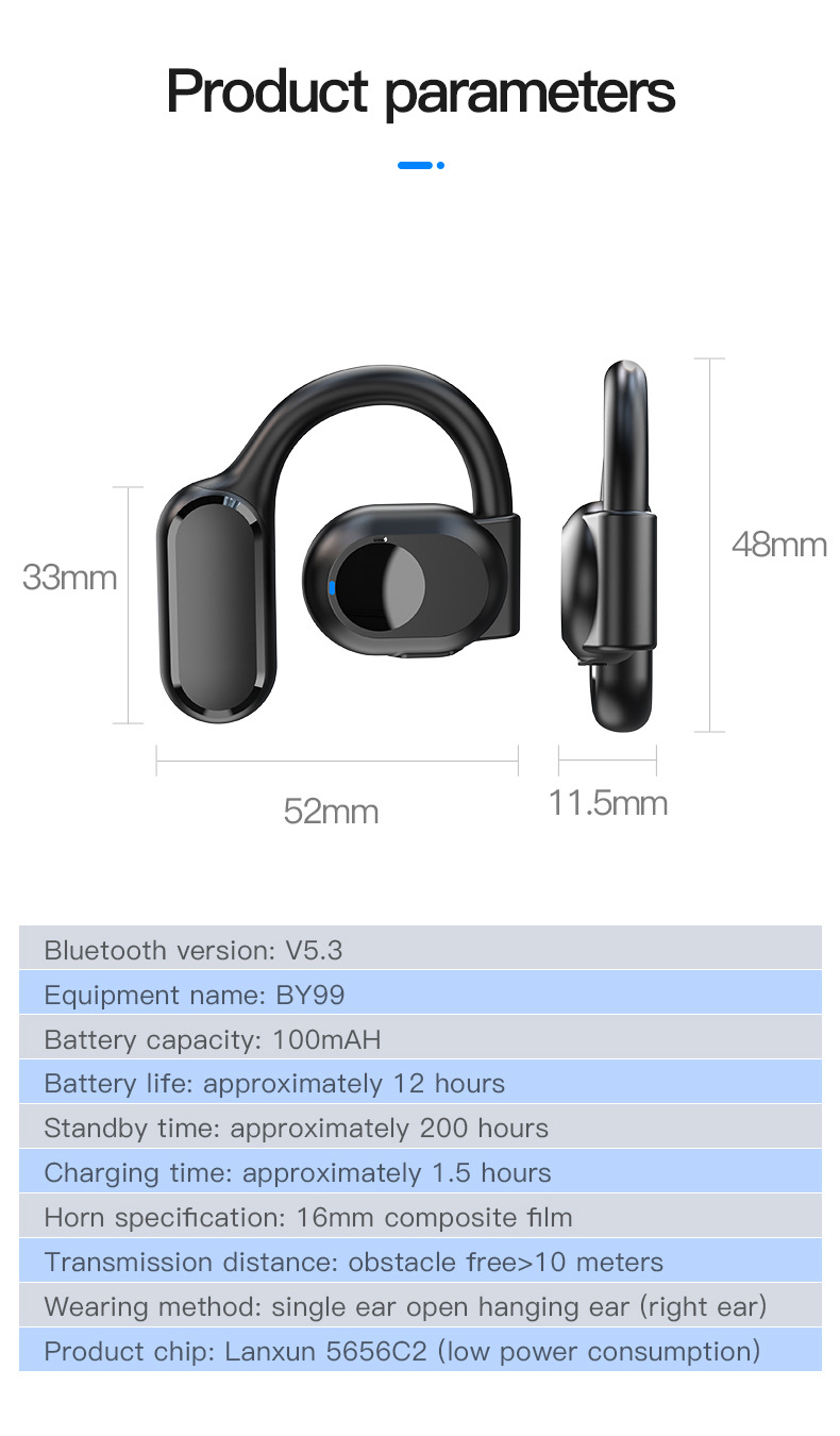 BY99 Bluetooth Earphones 13