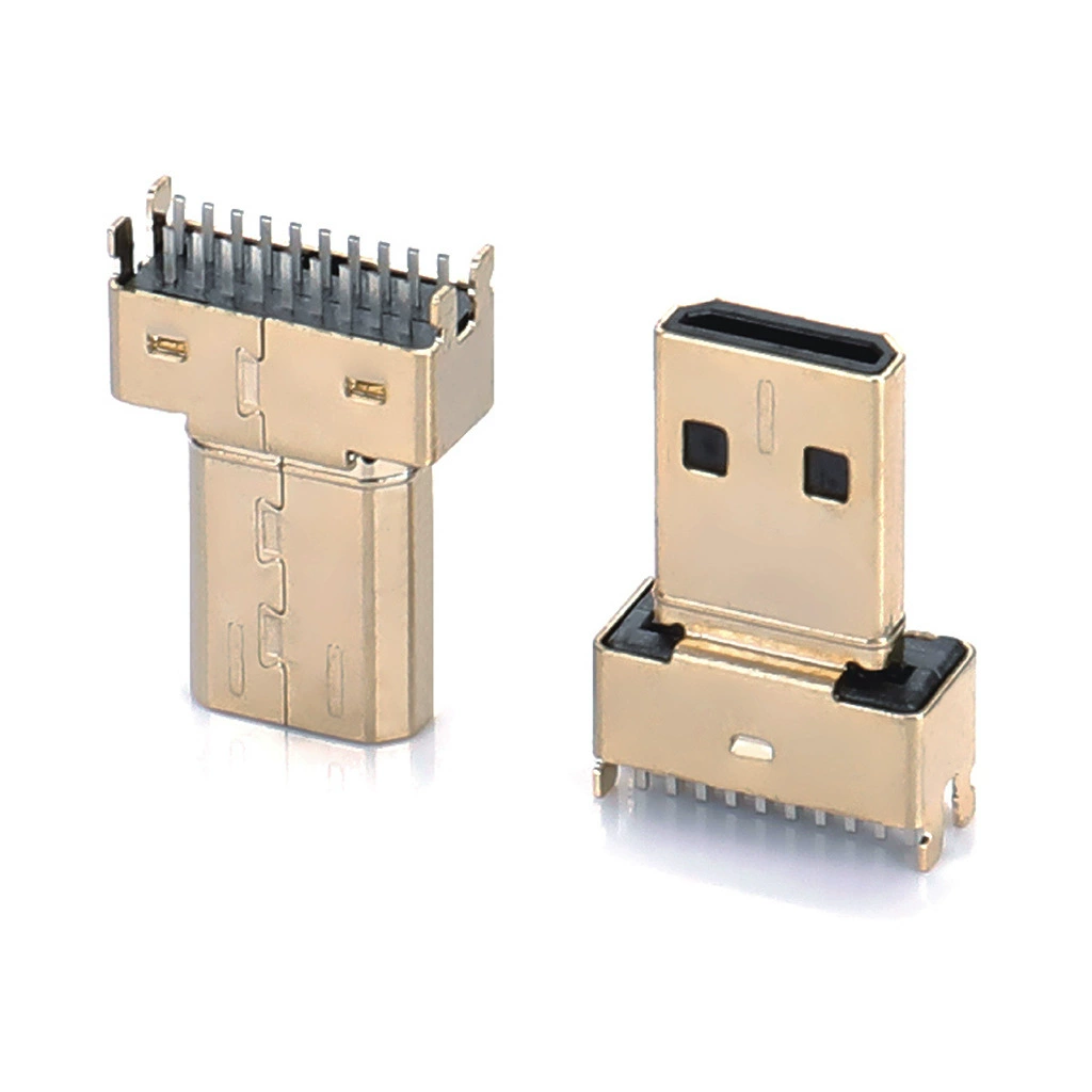 Профессиональная поставка Micro HDMI 19P Gong first splint 1.0/1.2 Micro HDMI HD интерфейс