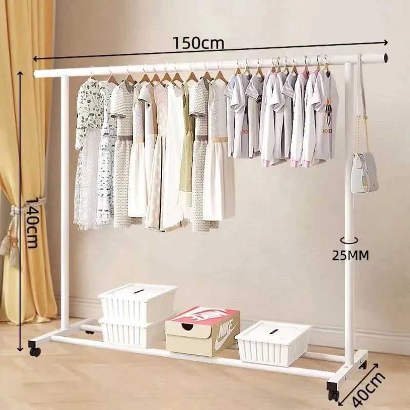 크림 화이트 직사각형 150.1cm [안정 금속] 회전 휠