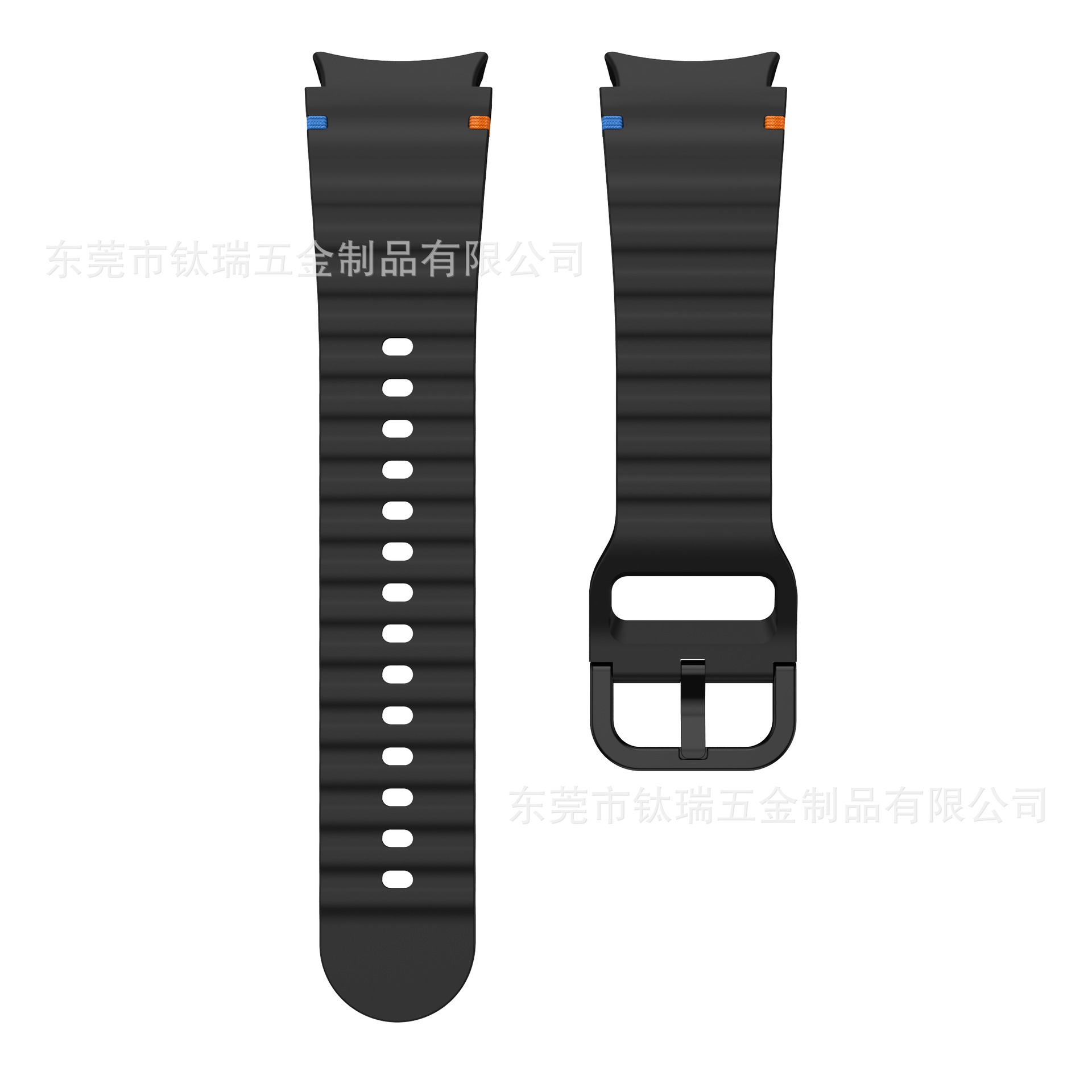Applicable to the official Galaxy watchFE/6/5/4 with wavy seam silicone strap of Samsung Watch 7 undefined