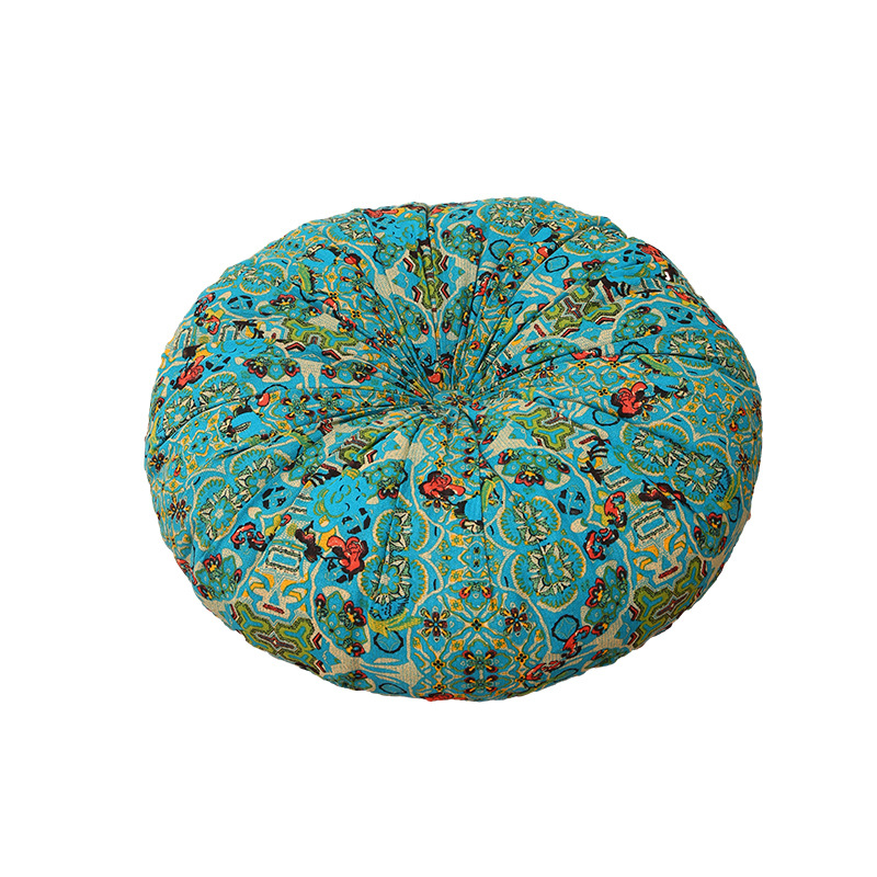 Cojín de cojín de trasero perezoso de piso grueso Cojín de tatami de ventana salediza retro Cojín de algodón y lino