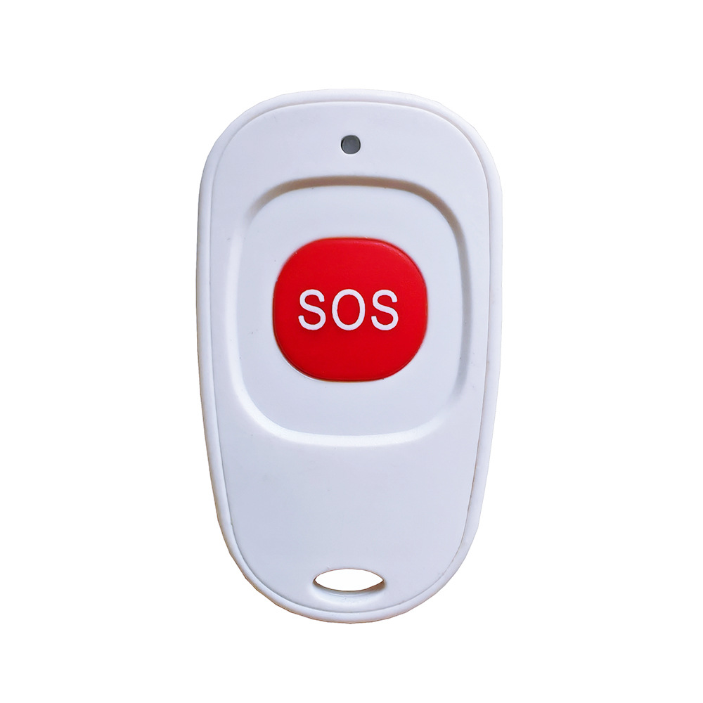 无线紧急按钮报警SOS呼叫医疗家居免布线报警器开关433频率学习码