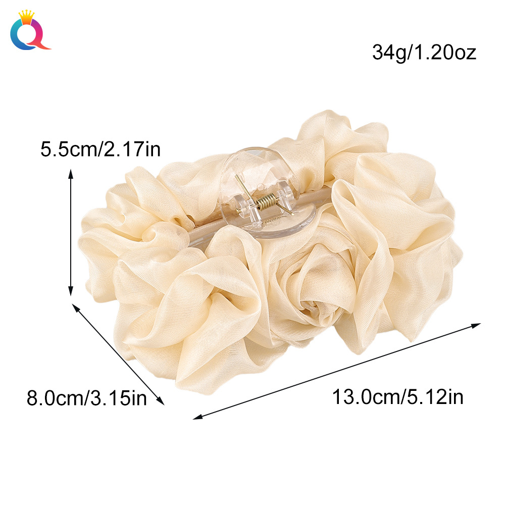 Simple Style Flower Cloth Hair Claws 1 Piece display picture 5