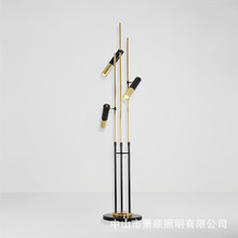 落地灯客厅卧室极简约立体式台灯北欧床头书房ins装饰LED落地灯具