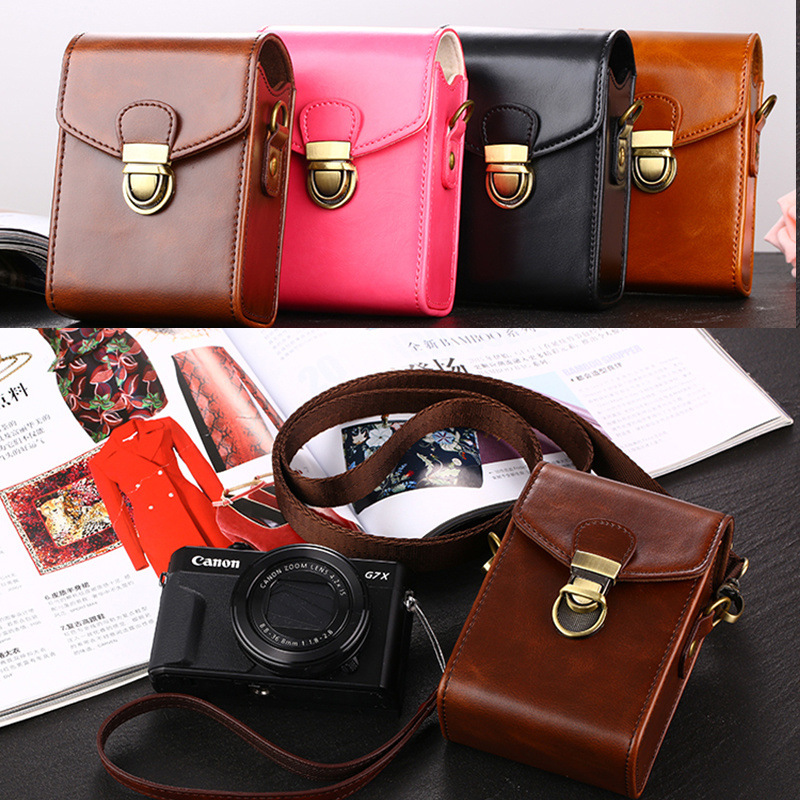 RX100M6 블랙 카드 M7 가죽 케이스 ZV1 캐논 G7X3 G9X2 G7X2 카메라 가방 파나소닉 LX10