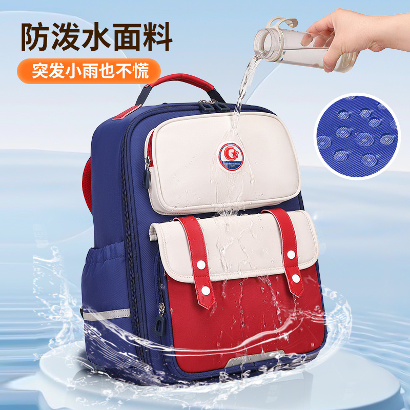 Mochilas escolares para estudiantes de primaria reducen la carga 1-3-6 grados Diseño de gran apertura Mochilas escolares para niños Mochilas ligeras para niños y niñas