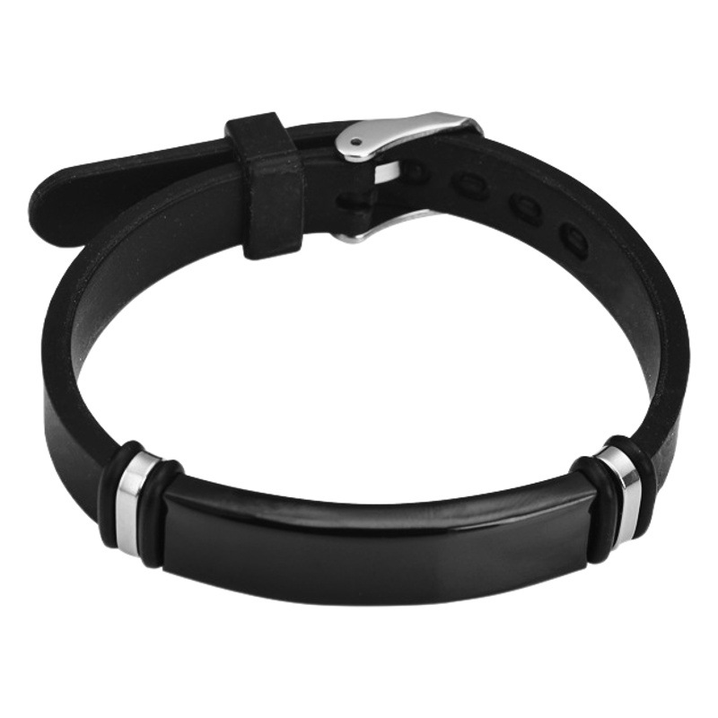Taobao Hot Selling Fashion Student Titanium Steel Bracelet Couple Custom Engraved Birthday Gift Silicone Stainless Steel Bracelet