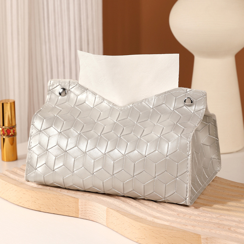 Caja de toallas de papel simple bolsa de toallas de sala de estar caja de extracción de lujo ligera coche pequeño viento fragante dormitorio escritorio sensación de alto nivel