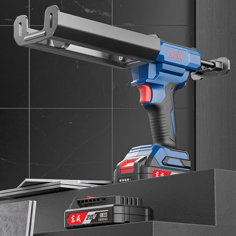 Dongcheng pistola de pegamento de doble tubo DCPJ20AM carga de doble componente pistola eléctrica de belleza de azulejos