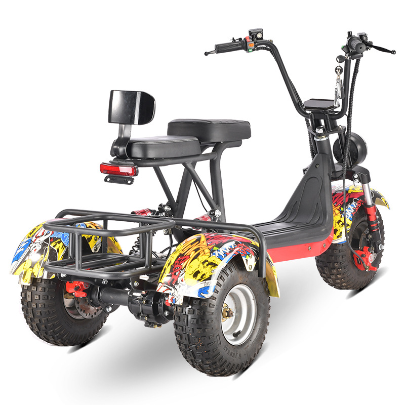 Eec Dot Adult Mobility Scooter Three-Wheeled Motorcycle Harley Electric Vehicle Hm-6 Cross-Border Overseas Warehouse Direct Delivery