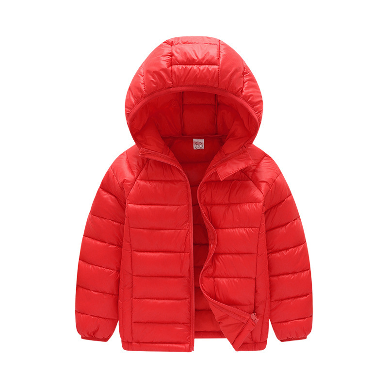 Chaqueta de algodón para niñas Abrigo acolchado de algodón ligero para niños abrigo de algodón acolchado ropa de invierno medio y niños grandes abrigo de otoño e invierno